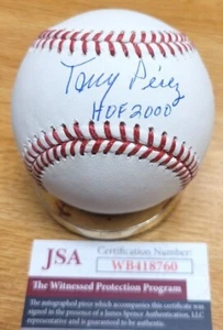 Autographed TONY PEREZ "HOF 2000 Official  Major League Baseball JSA Witness COA - Picture 1 of 1