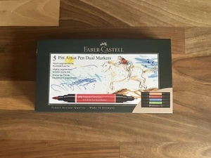 Faber-Castell Pitt Artist Pen Dual Markers Set Of 5 - Picture 1 of 4