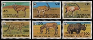 Chad 1979 - Mi-N.o 849-854 ** - Estampillada sin montar o nunca montada - Vida silvestre / Animales salvajes - Imagen 1 de 1