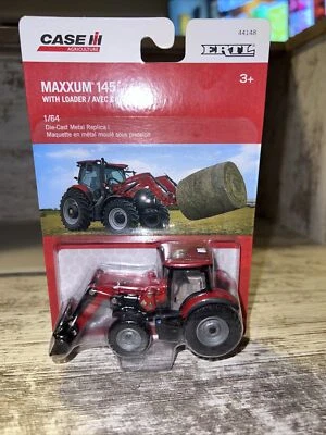 1/64  Scale Case Ih Maxxum 145 With Loader 4wd Tractor Ertl Die-Cast - Image 1 of 4