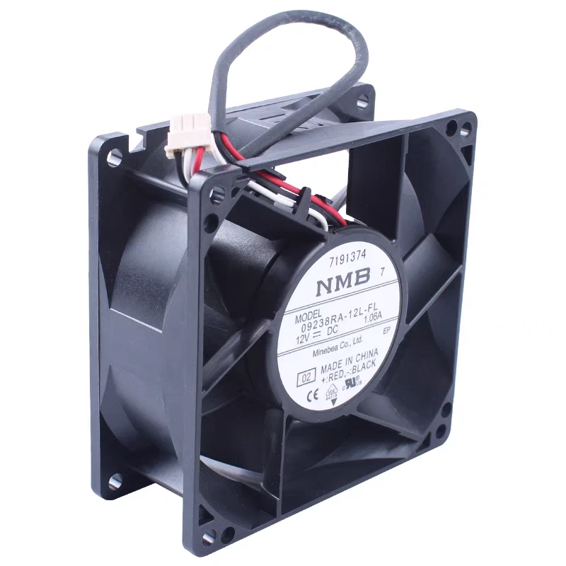 1 PCS  NMB Fan 09238RA-12L-FL  DC 12V 1.06A  9238  92*38MM 3-wire cooling fan - Image 1 of 1