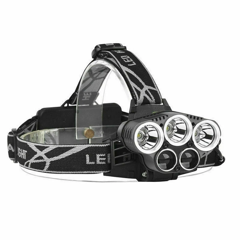 USB Rechargeable LED Headlamp Flashlight Headlight Head Torch Waterproof Sensor - Image 1 of 4