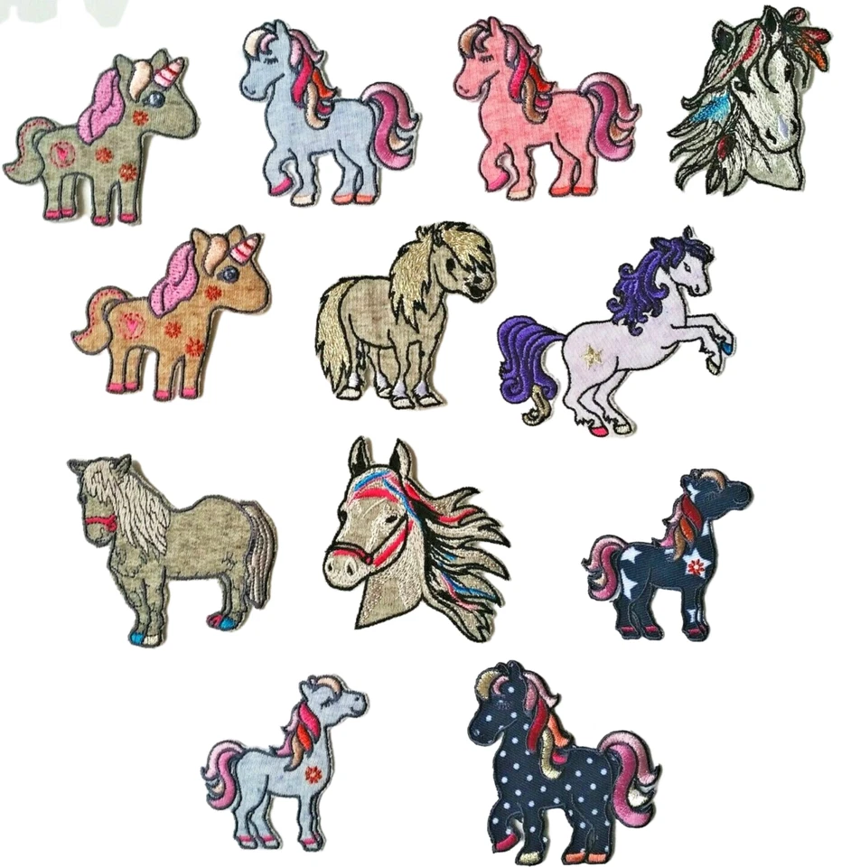 Bügelbild Pferd oder Einhorn  HKM Bügelmotiv für Leute mit Stoff + Geschmack - Bild 1 von 1