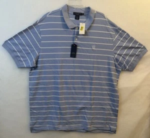 Daniel Cremieux 3XT Tall Blue/Periwinkle Striped Polo Tailored Fit Short Sleeve - Picture 1 of 3