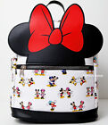 Minnie Mouse Backpack Purse 10" Faux Leather Disney Lady Carry All Travel Bag
