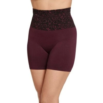 Pantalones cortos adelgazantes Jockey Essentials para mujer sin costuras, prendas moldeadoras refrescantes talla XL rojas Foto 1 de 4