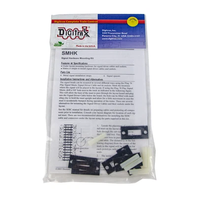 Digitrax SMHK Signal Hardware Mounting Kit 6 Straps/Spacers Model Train Part Kit - Image 1 of 4