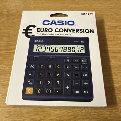 Casio 2 Digit Tax/ Euro Calculator DH-12ET-WK-UP - Image 1 of 3
