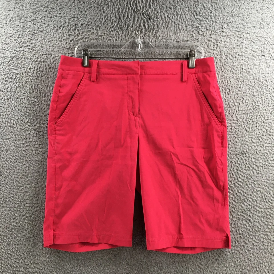 Puma Bermudas Pantalones Cortos Para Mujer 10 Rosa Botón Frontal Cremallera Mosca Cortar Bolsillos Informales Foto 1 de 4