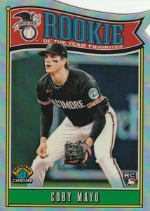 2025 Coby Mayo RC Bowman Chrome #ROY-2 Rookie of the Year Favorites - Orioles - Picture 1 of 2