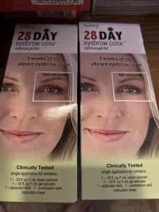 (2) Godefroy 28 Day Eyebrow Color Gel Tint Light Ash Brown Made In USA - Picture 1 of 1