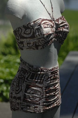 Traje de baño vintage Surfriders ropa deportiva para mujer 4 piezas Honolulu Hawaii 1950 Foto 1 de 4