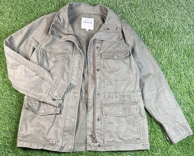 Madewell Jacket Size XXS Army Green Canvas Military Field Coat - Image 1 of 4