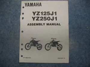 YAMAHA 1996 YZ125J1 / 250J1 SET UP ASSEMBLY MANUALYZ125 J1 YZ250 J1 96 - Picture 1 of 5