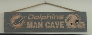 Miami Dolphins Man Cave sign wood