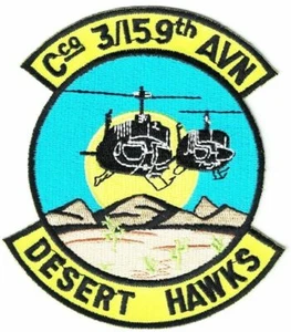 US ARMY 3-159th AVIATION C Co DESERT HAWKS HELICOPTER patch NEW - Picture 1 of 1