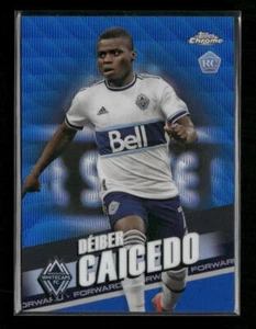 2022 Topps Chrome MLS #133 Déiber Caicedo Blue Wave #/199 - Picture 1 of 2