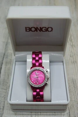 Reloj Mujer Bongo Accutime Correa Metal Rosa Caliente Foto 1 de 4