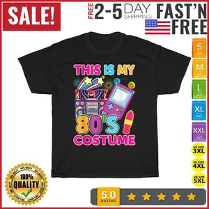 This is My 80s Costume Boys Kids Men Women Party Halloween T Shirt Men Women NEW - Picture 1 of 9