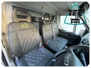 FUNDAS DE ASIENTO PARA IVECO DAILY 2+1 CUERO ECOLÓGICO COMPLETO + LOGOTIPO PERSONALIZADO  - Imagen 1 de 4