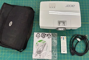 ACER P1185 DLP PROJECTOR QSV1410 WITH REMOTE CONTROL  - LOW HOURS - Picture 1 of 4