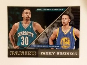 2013-14 Panini Family Business Dell Curry / Stephen Curry #2 Hornets/Warriors