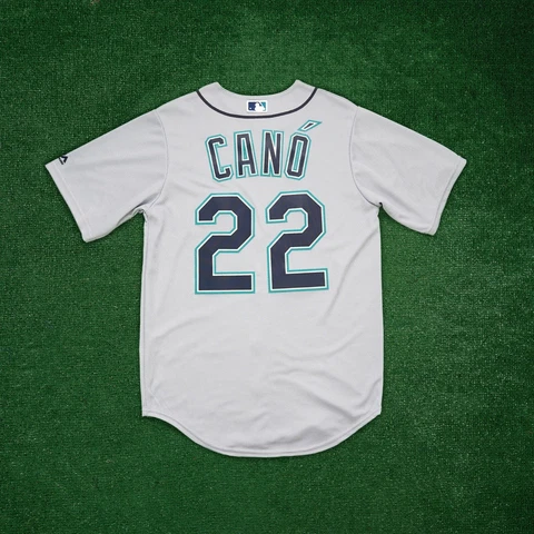 Robinson Cano Majestic Seattle Mariners Men's Grey Road Cool Base Jersey Cover