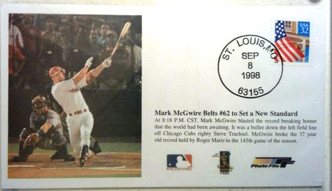 Mark McGwire Cancelled Post Marked Envelope Official Limited Edition Collectable Cover