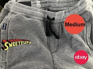 Phat Farm Sweatpants Gray Heather Knit Joggers Fleece Lined Men's Medium NWT - Picture 1 of 6