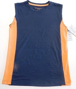 Tommy Bahama Boy Tank Top Navy Blue Orange XS/4 & M/7-8 Activewear Quick Dry NEW - Picture 1 of 2