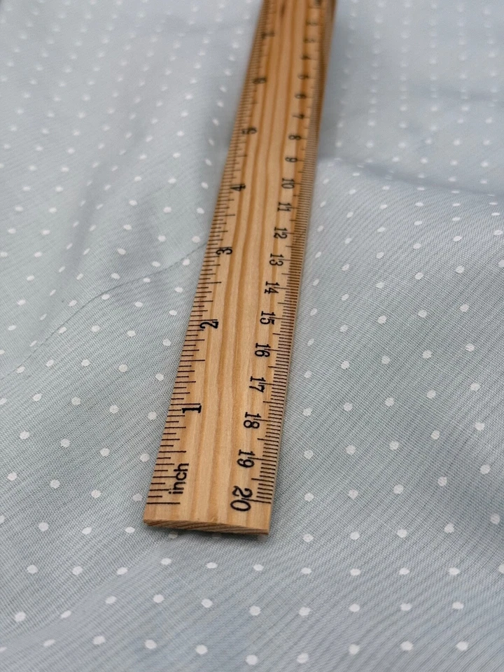 DE COLECCIÓN LT AZUL Algodón VOILE Tela remanente 2.5 yardas x 16" Muñecas Artesanía Foto 1 de 1