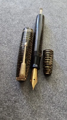 Pluma Estilográfica Parker Vacumatic De Colección, Plata Negra - EE. UU. 1940 - COMO NUEVA Foto 1 de 4