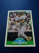 1989 Score Baseball Jose Canseco #1 Factory Set Break NM-MT