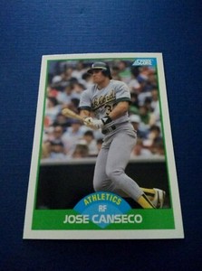 1989 Score Baseball Jose Canseco #1 Factory Set Break NM-MT
