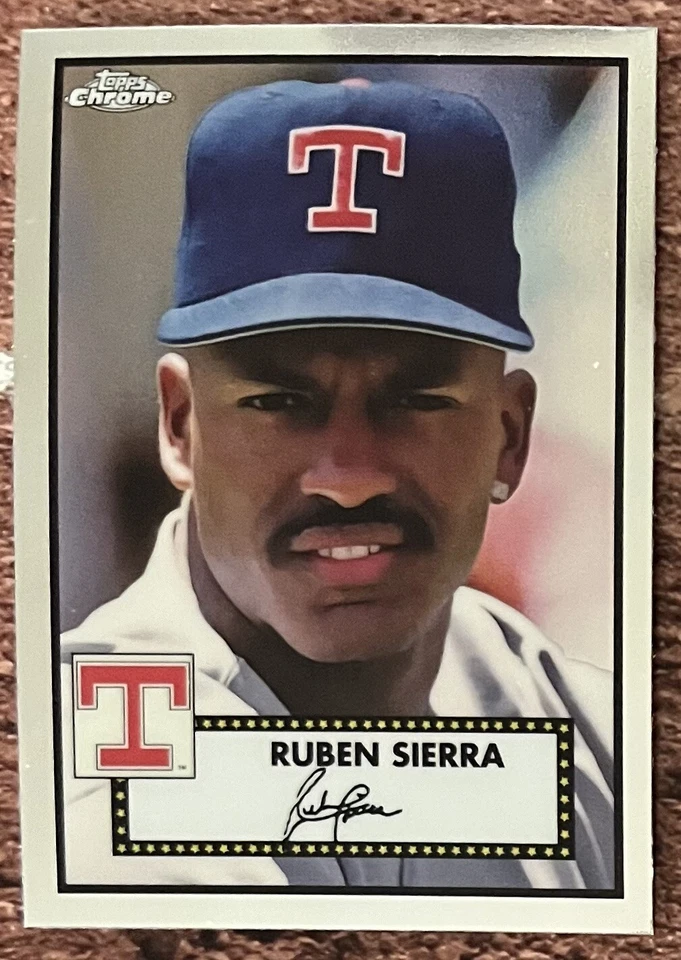 2021 Topps Chrome Platinum Anniversary Ruben Sierra Texas Rangers - Image 1 of 1