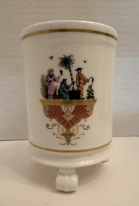 Royal Worcester Fine Bone China Asian 3862 Gold Trim  4” Footed Compote Open Jar - Picture 1 of 6