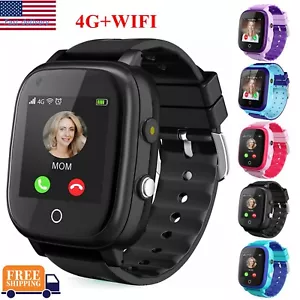 4G Kinder SmartWatches, LBS WiFi GPS Tracker Smartwatch Telefonanruf für Jungen Mädchen - Bild 1 von 33