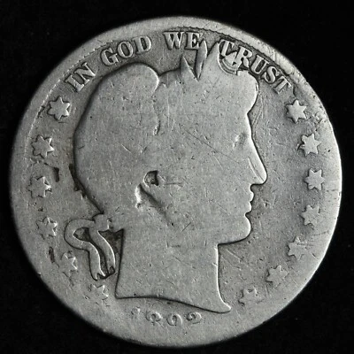 1892-S Barber Silver Half Dollar AG E325 DCGJ - Image 1 of 2