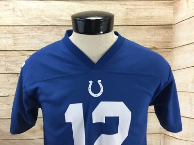 Andrew Luck Jersey Indianoplis Colts NFL Youth Large 14-16 Blue Signed - Image 1 of 4