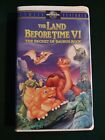 The Land Before Time VI: The Secret of Saurus Rock (VHS 1998 Clamshell) 83361