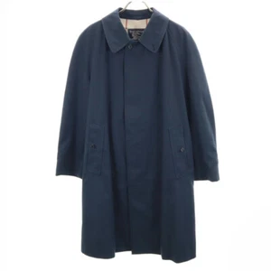 Burberrys 90s Old Stainless collar coat Navy Maruzen Tokyo Exclusive Men's - Picture 1 of 10