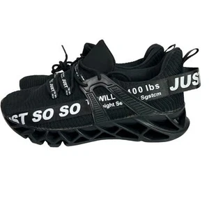 UMYOGO Mens Athletic Walking Blade Running Tennis Shoes Sneakers 8 M US Black - Picture 1 of 13