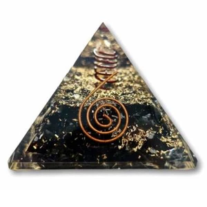 Pirámide de orgón de piedra turmalina negra - Imagen 1 de 7