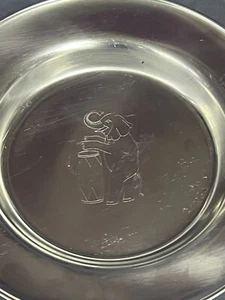 Stainless Steel Plate Elephant Made In Den - Picture 1 of 6