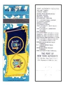 MATCH BOOK COVER ~ PORT OF NEW YORK AUTHORITY ~ 1960 ~ Scarce and Rare! - Picture 1 of 1