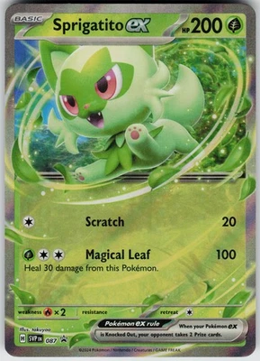 Pokemon Sprigatito ex 087 SV: Scarlet & Violet Promo Cards Promo card  NM - Image 1 of 2
