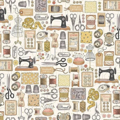 Makower Atelier Sewing COUTURE cotton fabric. Various lengths, Sewing, patchwork