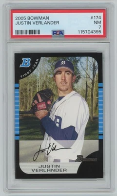 Justin Verlander 2005 Bowman RC PSA 7 #174 Detroit Tigers Foto 1 de 3