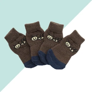4 Pcs Anti-Schlupf-Baumwollsocken Anti-Rutsch-Socken Für Haustiere Hunde - Bild 1 von 10