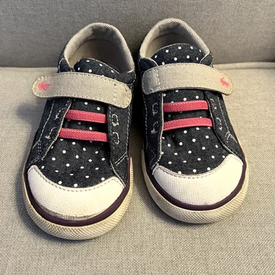 See Kai Run - Zapatillas ALEX Denim Lunares Rosa Correa Velco - Niñas Pequeñas 9  Foto 1 de 4